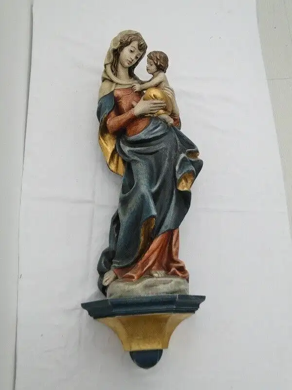 5327D-Holzfigur-handgeschnitze Figur-Hl.Maria-Heiligenfigur-geschnitzt-Heilige 1