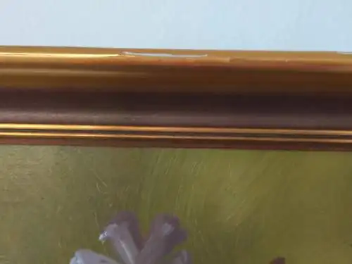 H59-Stillleben-Gemälde-Bild-Öl auf Leinen-Ölgemälde-Ölbild-signiert-gerahmt