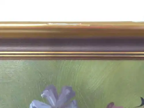 H59-Stillleben-Gemälde-Bild-Öl auf Leinen-Ölgemälde-Ölbild-signiert-gerahmt