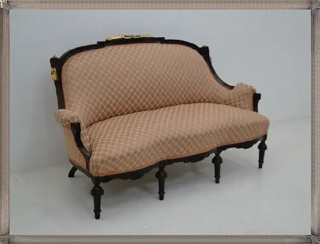 2082-Spätbiedermeier Sofa-Sofa-Couch-Bank-Polsterbank-Historismus-Polsterbank- 1
