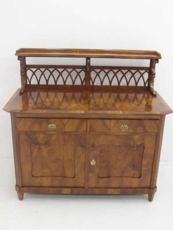 3153-Biedermeieranrichte-halbhohes Buffet-Biedermeier-Anrichte-Buffet- 1