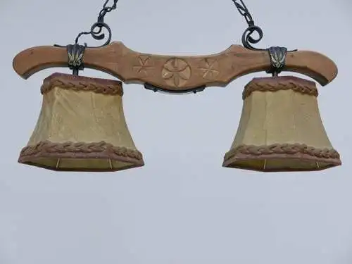 3183-Bauernstube-Luster-Hängeluster-Leuchte-Landhausluster-Stubenluster-Lüster-