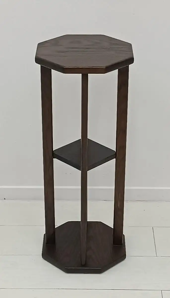 7357-Blumensäule-Säule-Blumentisch-Holzblumensäule-Blumenpodest-Blumenständer- 0
