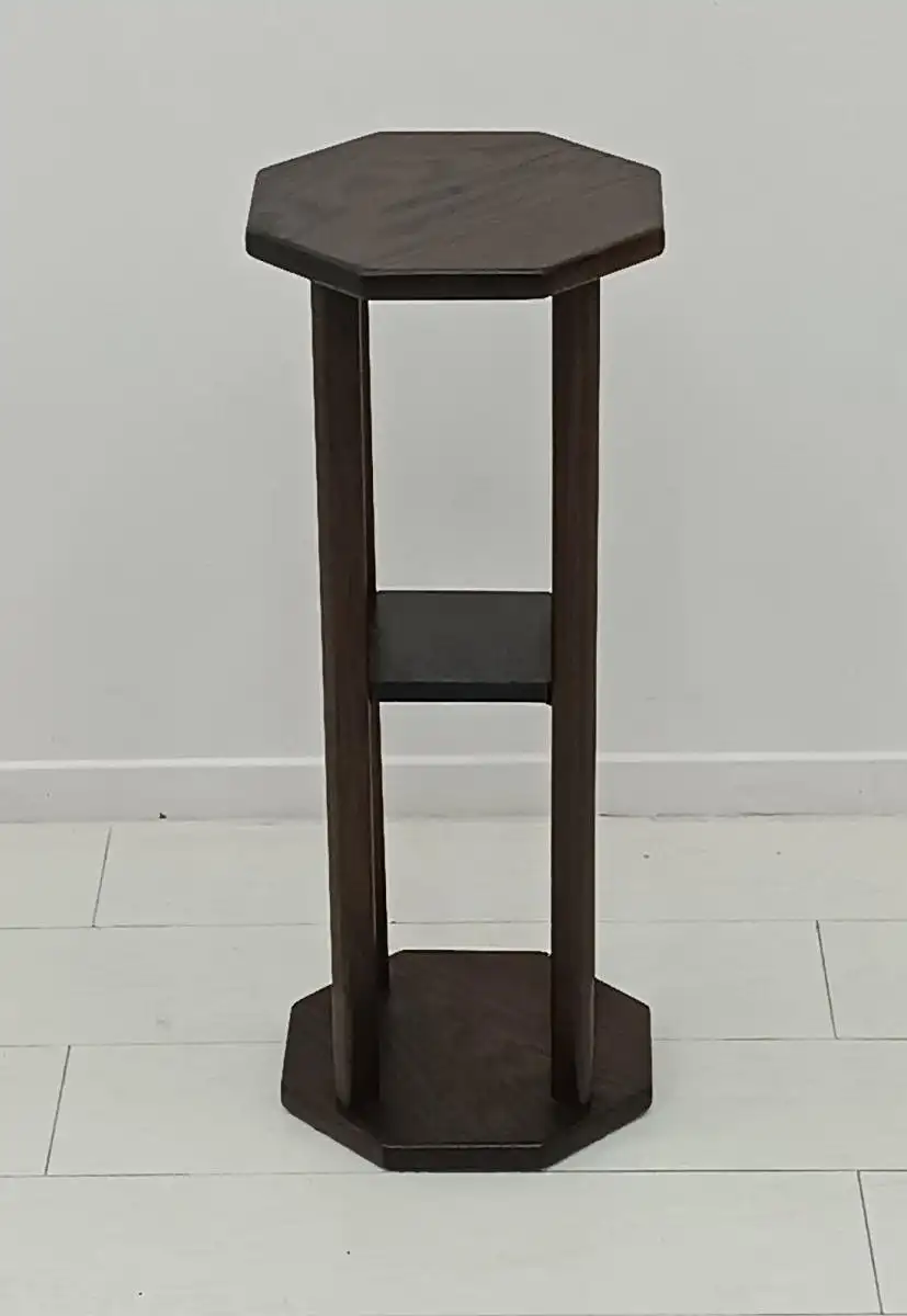 7357-Blumensäule-Säule-Blumentisch-Holzblumensäule-Blumenpodest-Blumenständer- 1