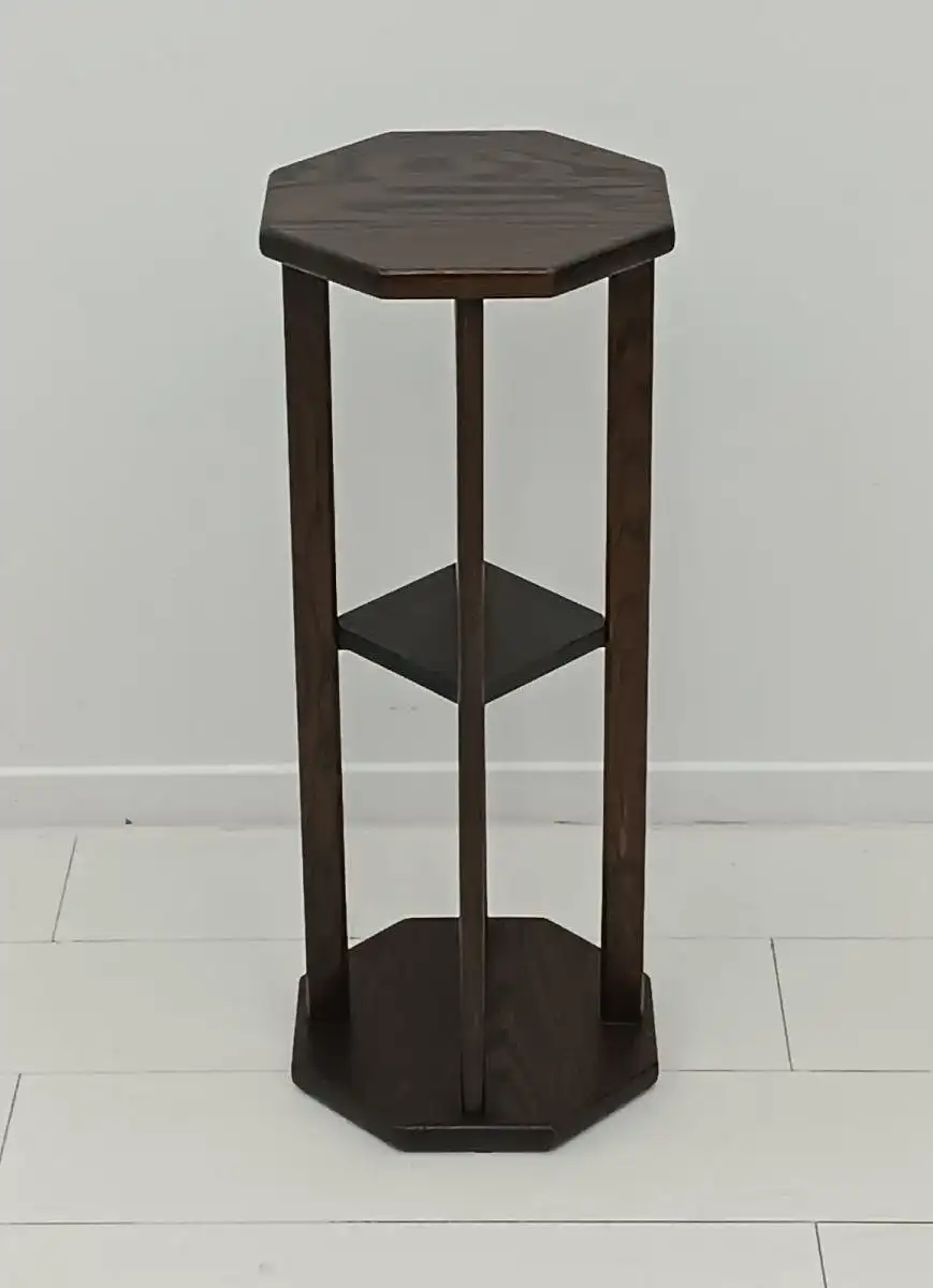 7357-Blumensäule-Säule-Blumentisch-Holzblumensäule-Blumenpodest-Blumenständer- 4