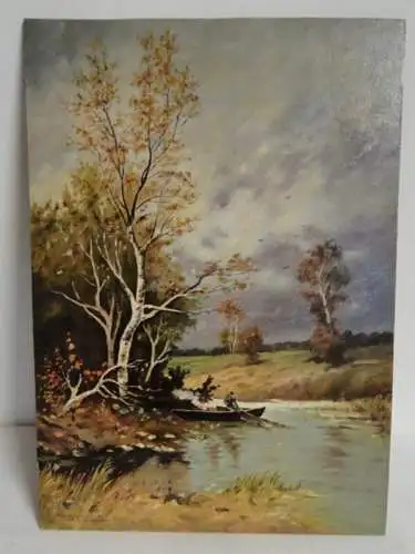 KS-H104-Ölgemälde-Bild-Öl auf Holz-Hoffmann Gemälde-Ölbild-Franz Hoffmann