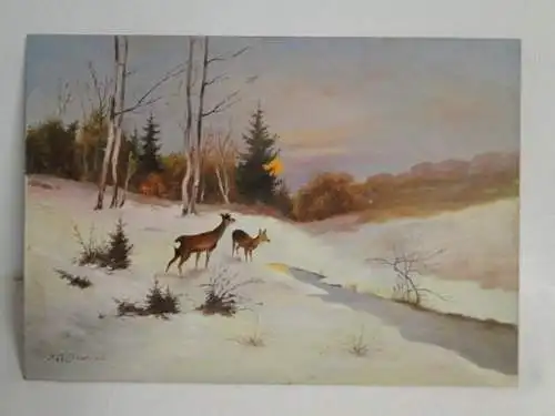 KS-H109-Ölgemälde-Bild-Öl auf Holz-Hoffmann Gemälde-Ölbild-Franz Hoffmann