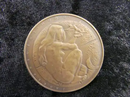 Kalendermedaille-Münze-Bronze-Sammlermünze-Medaille-1971