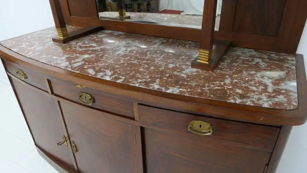 5979-Jugendstil-Kredenz-Anrichte-Buffet-Jugendstilkredenz 1