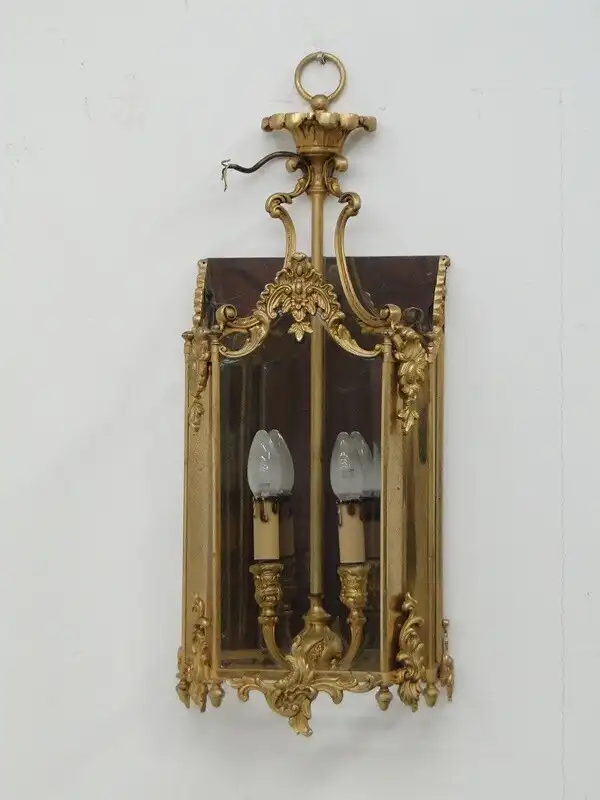 2094D-Wandlampe-Aplike-Laterne-Wandleuchte-2flammig-Leuchte-Lampe- 0