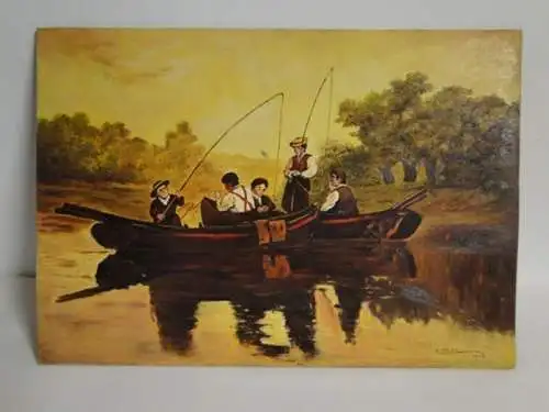 KS-H98-Ölgemälde-Bild-Öl auf Holz-Hoffmann Gemälde-Ölbild-Franz Hoffmann