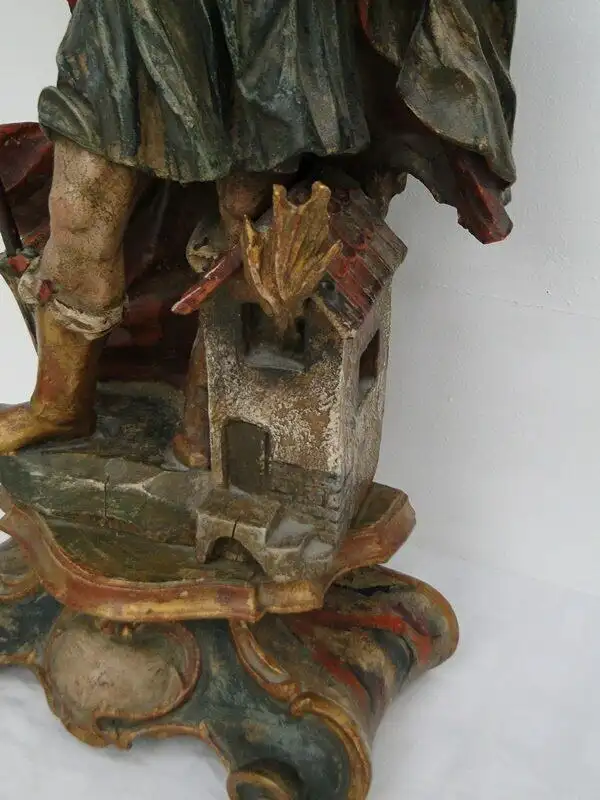 5255D-Holzfigur-Heiliger Florian-Figur-handgeschnitzte Figur-Heiligenfigur-gesch 1
