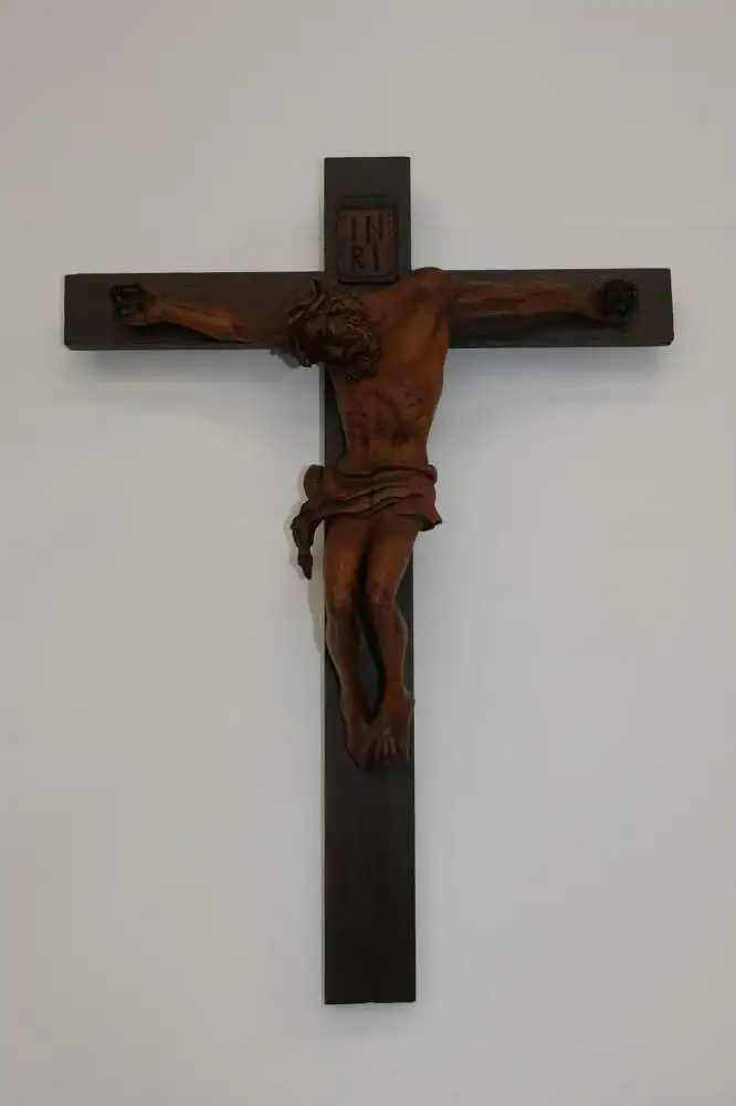 6031D-Kruzifix-Holzkreuz-Jesus-geschnitzt-Kreuz-Jesus am Kreuz-INRI-gekreuzigter 0