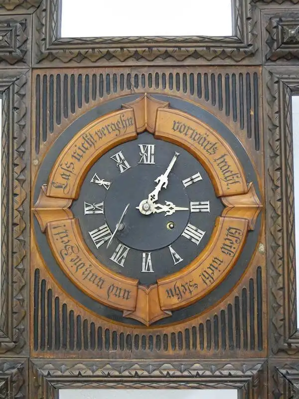 3277D-Wanduhr-Bauernstubenuhr-Holzuhr-Bauernstube-Ritterstüberl-Uhr 1