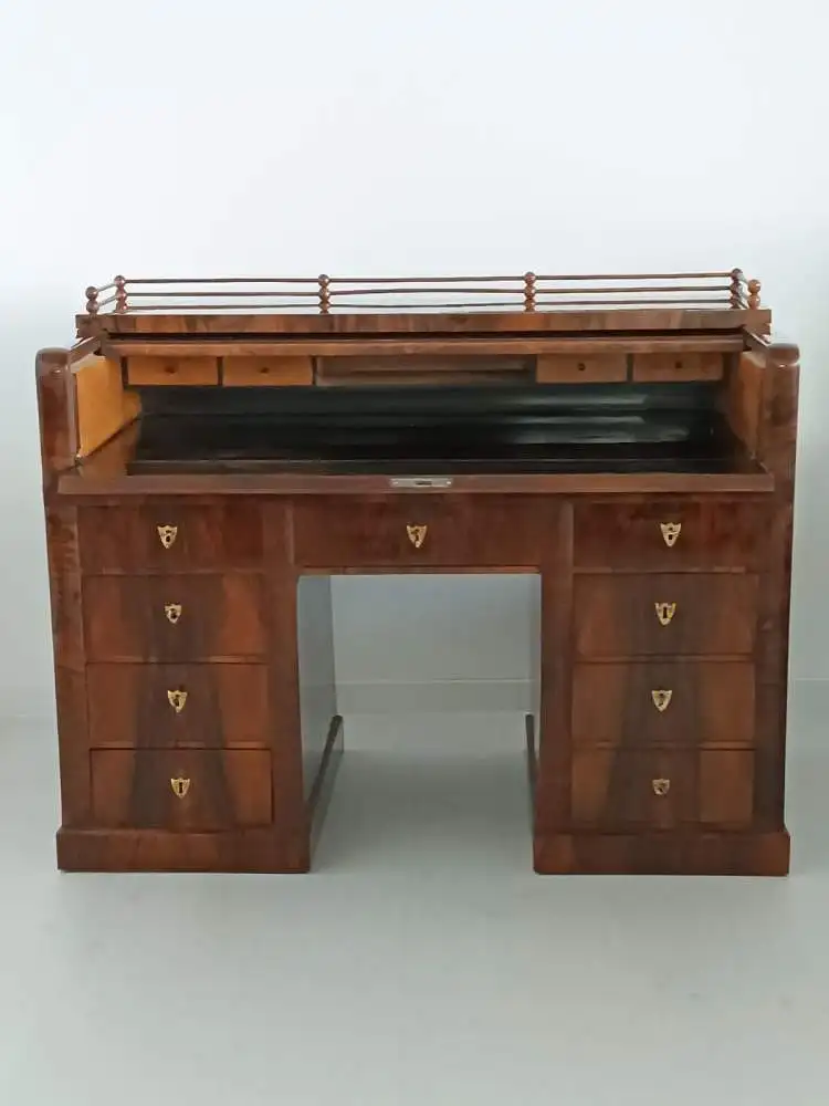 H60027- ORIGINAL BIEDERMEIER Schreibtisch-Schreibmöbel- Biedermeier-Schreibtisch 4