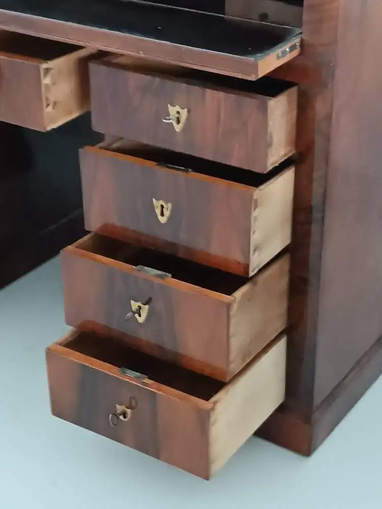 H60027- ORIGINAL BIEDERMEIER Schreibtisch-Schreibmöbel- Biedermeier-Schreibtisch 7