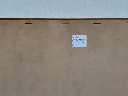 H665-Kupferstich-Fuchsjagd-Gemälde-Bild-Passepartout-gerahmt-hinter Glas-