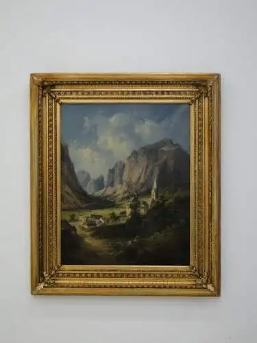 2925-Ölgemälde-Georg Geyer Gemälde-Bild-Öl auf Leinen-Ölbild-gerahmt-signiert-Ge