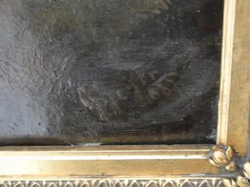 2925-Ölgemälde-Georg Geyer Gemälde-Bild-Öl auf Leinen-Ölbild-gerahmt-signiert-Ge
