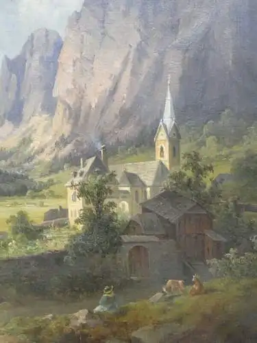 2925-Ölgemälde-Georg Geyer Gemälde-Bild-Öl auf Leinen-Ölbild-gerahmt-signiert-Ge
