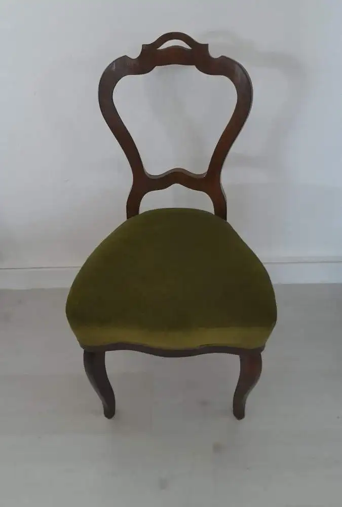 H60759-ORIGINAL Biedermeiersessel-Stuhl-Polstersessel-Biedermeier-Sessel-Sitzmöb 0