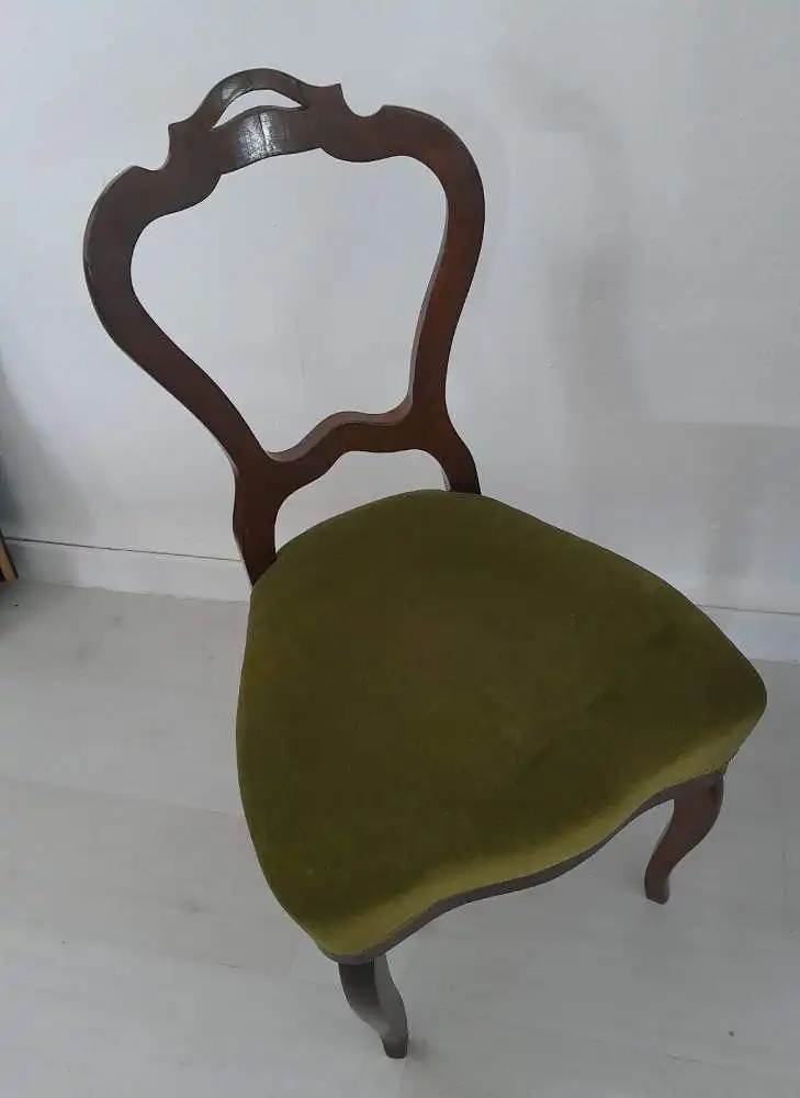 H60759-ORIGINAL Biedermeiersessel-Stuhl-Polstersessel-Biedermeier-Sessel-Sitzmöb 1