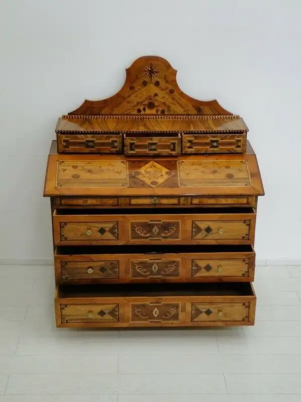 5928D- josefinischer Tabernakel-Sekretär-Aufsatzkommode-josefinisch-Tabernakel- 2