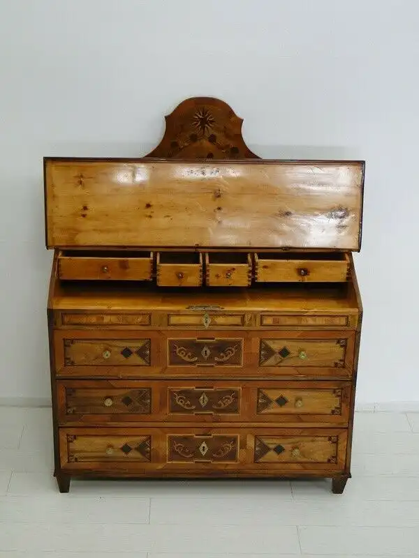 5928D- josefinischer Tabernakel-Sekretär-Aufsatzkommode-josefinisch-Tabernakel- 3