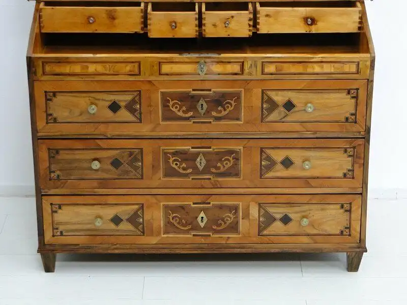 5928D- josefinischer Tabernakel-Sekretär-Aufsatzkommode-josefinisch-Tabernakel- 4