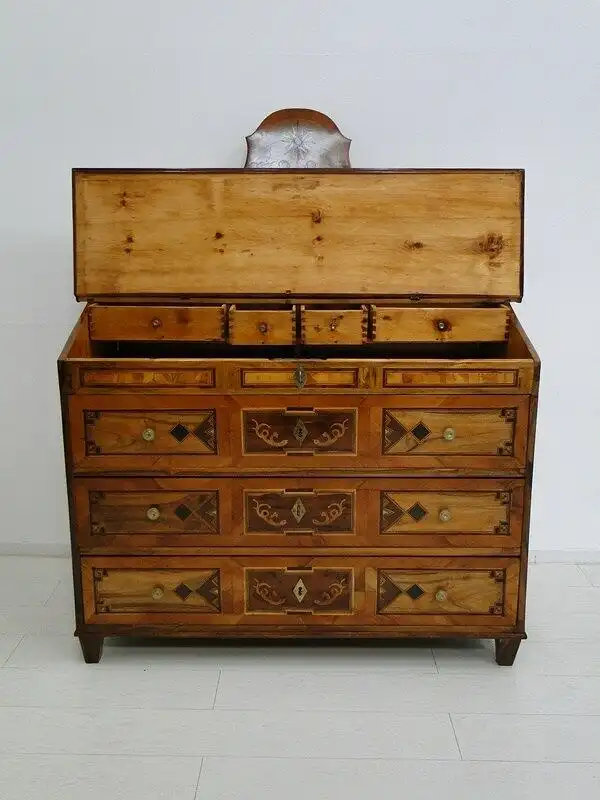 5928D- josefinischer Tabernakel-Sekretär-Aufsatzkommode-josefinisch-Tabernakel- 5