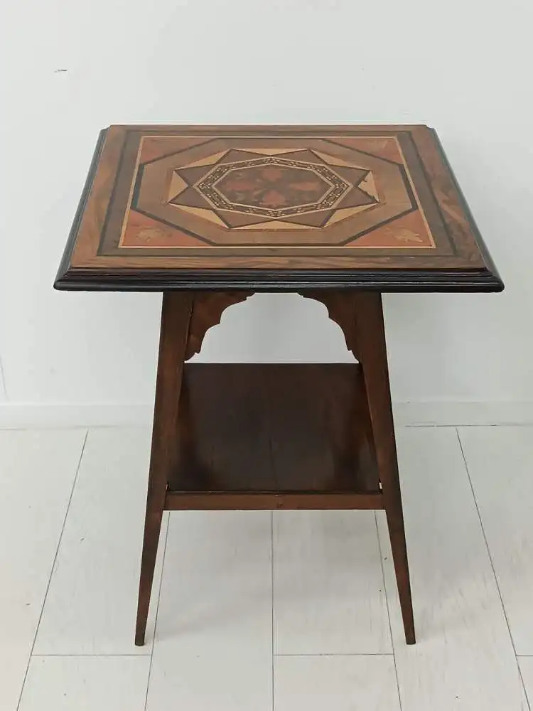 7079-Beistelltisch-Salontisch-Tisch-Wohnzimmertisch-Blumentisch-Tisch um 1880 0