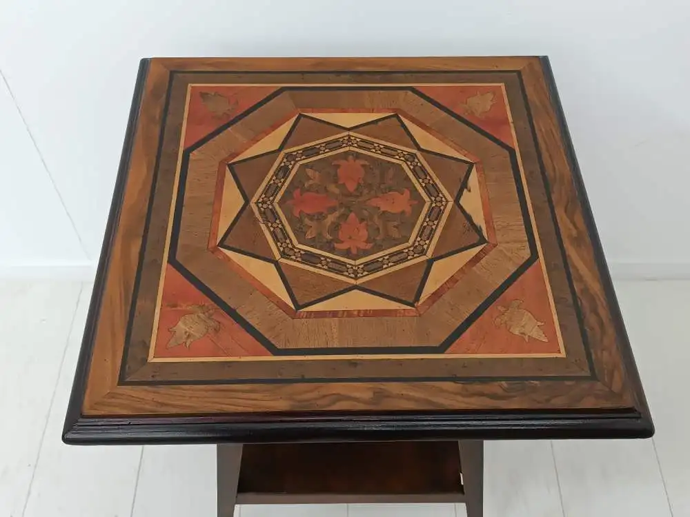 7079-Beistelltisch-Salontisch-Tisch-Wohnzimmertisch-Blumentisch-Tisch um 1880 2