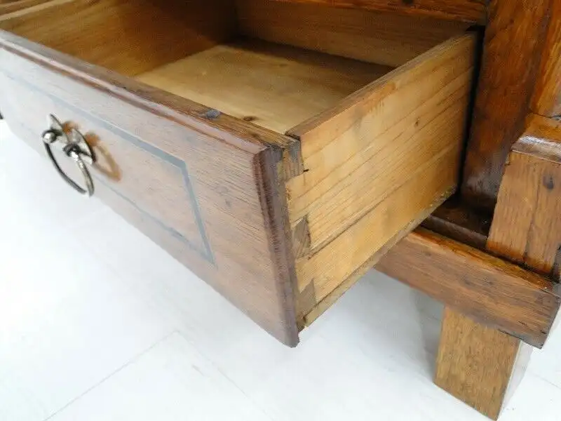 5268D-Frühbiedermeier Schrank-Kleiderschrank-Kasten-Eiche-Kleiderkasten-Biederme 2