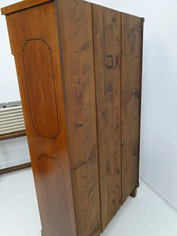 5268D-Frühbiedermeier Schrank-Kleiderschrank-Kasten-Eiche-Kleiderkasten-Biederme 8