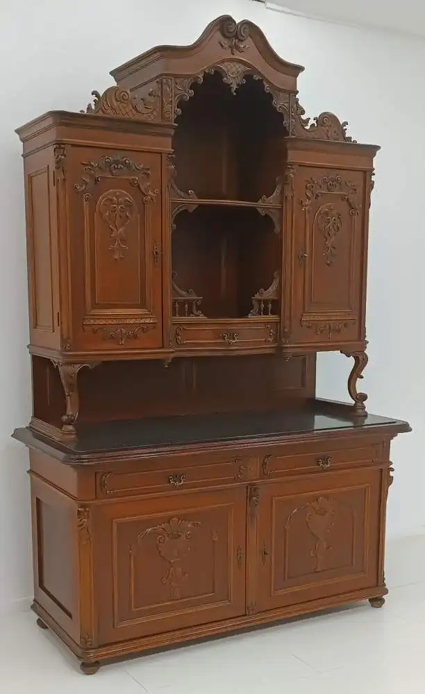 7364D-Historismuskredenz-Buffet-altdeutsch-Anrichte-Kredenz-Historismus-Gründerz 1
