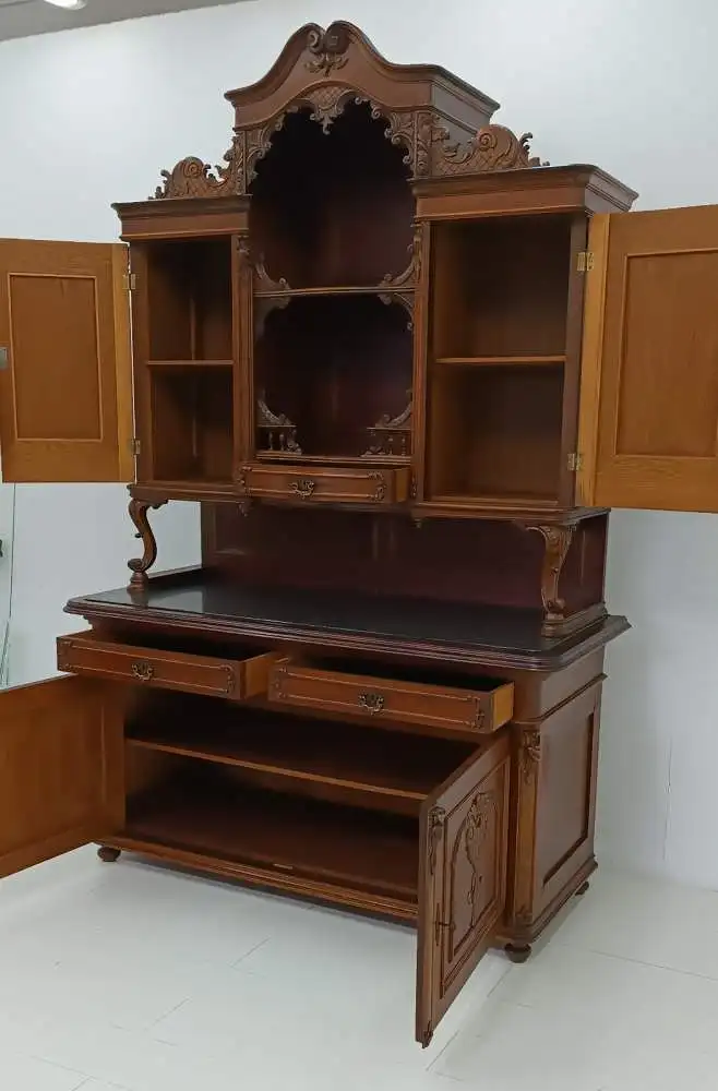 7364D-Historismuskredenz-Buffet-altdeutsch-Anrichte-Kredenz-Historismus-Gründerz 9