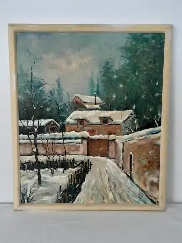 H1257 – Ölbild – Winterlandschaft