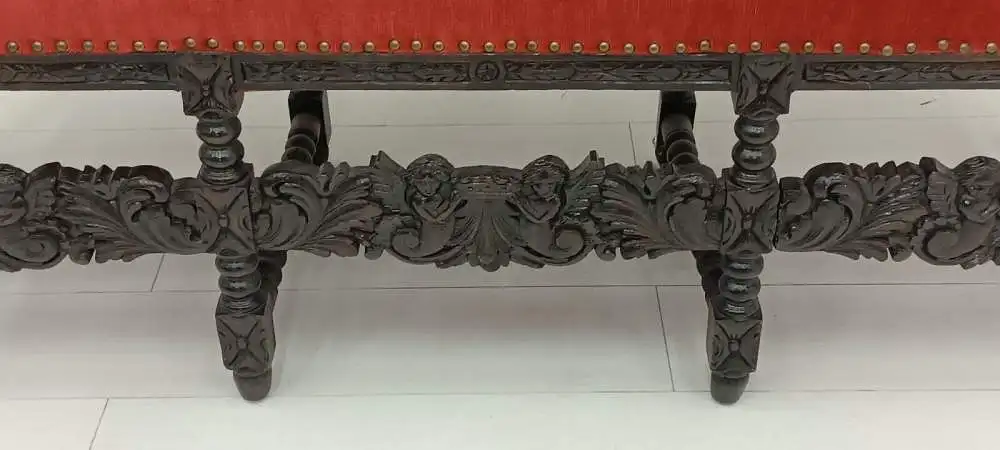 7380D-Historismusbank-Sofa-3Sitzer-Historismus-Bank-Gründerzeit-Sitzbank-Altdeut 9