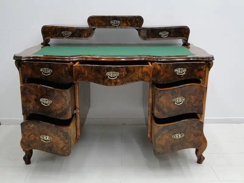 5205D-ORIGINAL BIEDERMEIER Schreibtisch-Biedermeier-Schreibtisch-Schreibmöbel-He 1