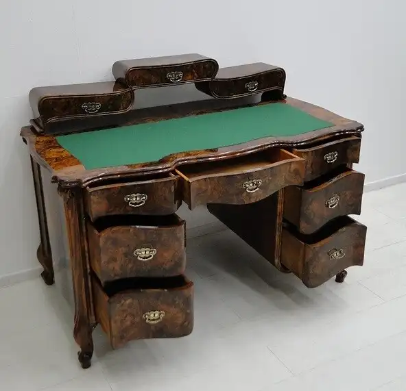 5205D-ORIGINAL BIEDERMEIER Schreibtisch-Biedermeier-Schreibtisch-Schreibmöbel-He 7