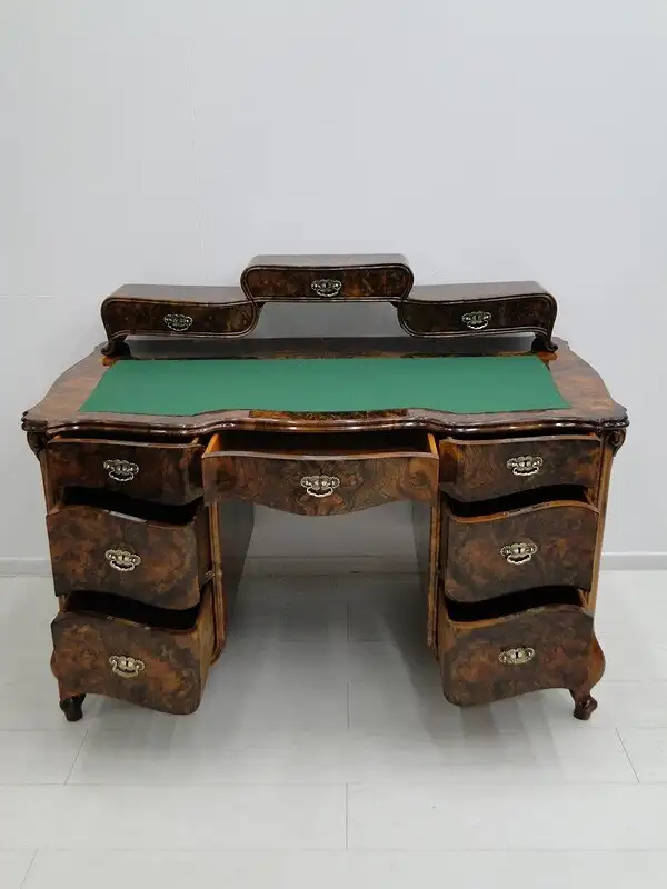 5205D-ORIGINAL BIEDERMEIER Schreibtisch-Biedermeier-Schreibtisch-Schreibmöbel-He 9