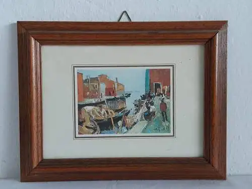 H1373-Stadtbild-Venedig-Druck-Gemälde-Bild