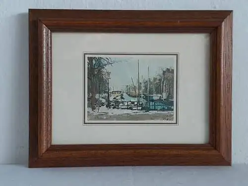 H1372-Stadtbild-Druck-Passepartout-gerahmt-hinter Glas