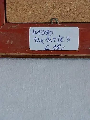 H1390-Strandbild-Meer-Öl auf Holz-Ölbild-Ölgemälde-gerahmt-