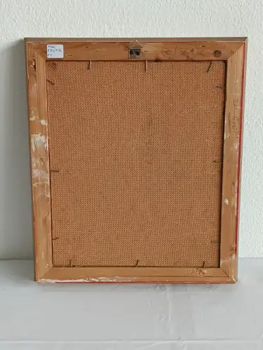 H200-Gemälde-Öl auf Holz-Bild-Reitschule-Ölgemälde-Prunkrahmen-signiert-datiert-