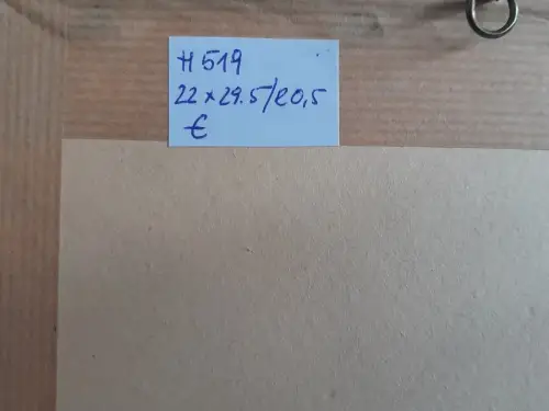 H519-Stadtbild-Gemälde-Bild-Tuschezeichnung-gerahmt-Zeichnung-