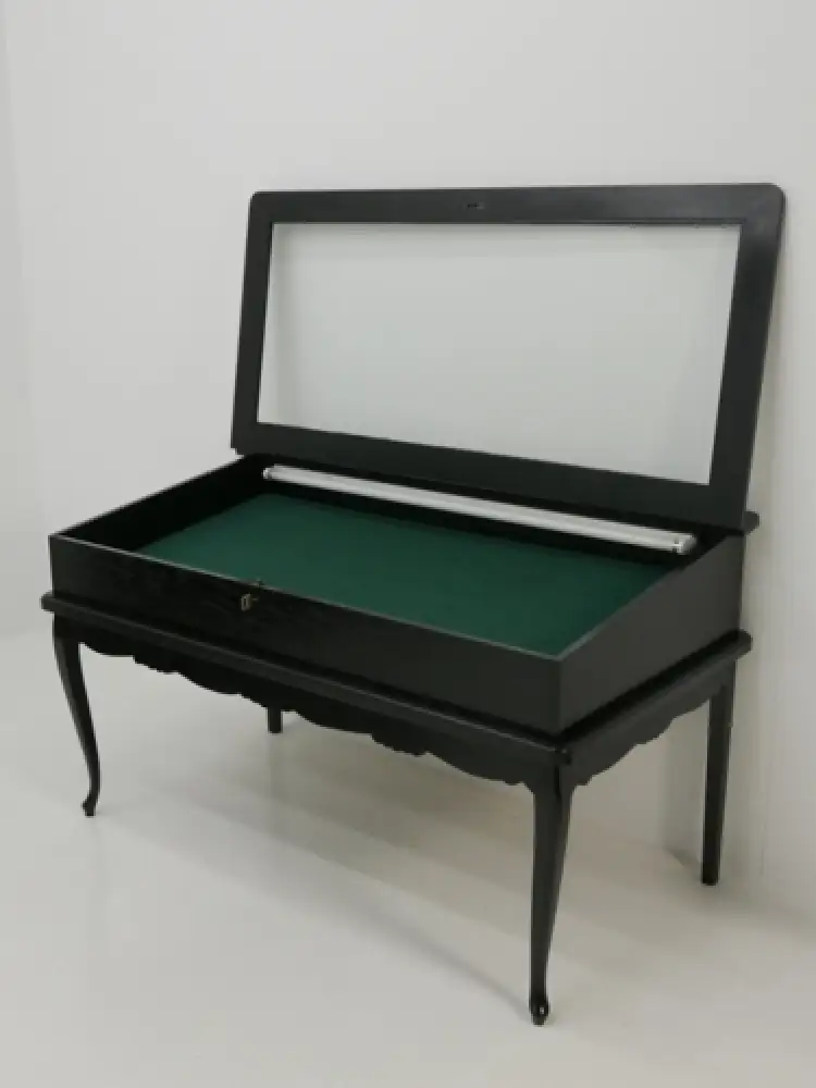 3133-Vitrine-Schaukasten-Jugendstilvitrine-Jugendstilschaukasten-Vitrinentisch- 2