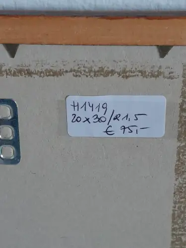 H1419-Farbradierung-signiert-gerahmt-Bild-Gemälde-Stadtbild-Passepartout