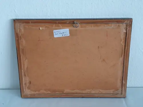 H1422-Radierung-Bild-Gemälde-signiert-gerahmt-datiert-