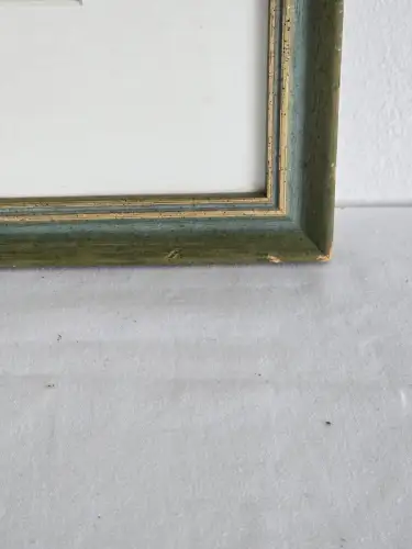 H1444-Aquarell-Stillleben-Bild-Gemälde-hinter Glas-Passepartout-gerahmt